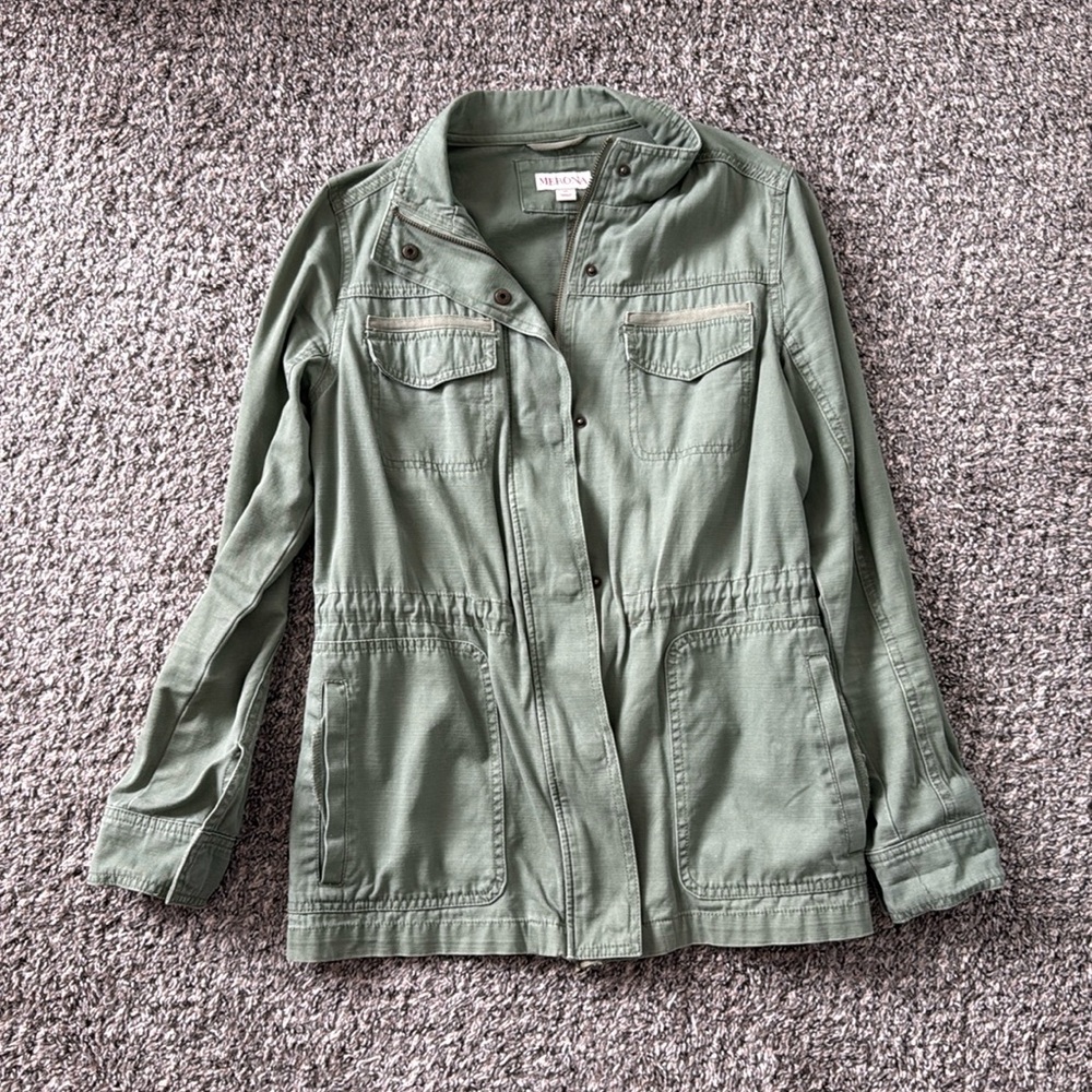Merona Army Green Cotton Field Jacket